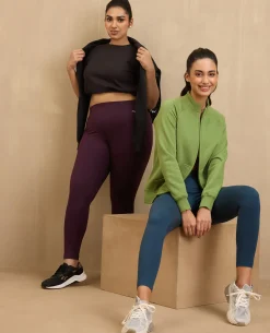 NYKD By Nykaa Cozy Fleece Zippered Jacket -NYLE704-Green