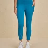Nykd By Nykaa High Rise Legging with Reflective Print -NYK299-Teal