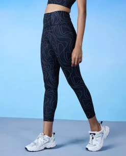 Nykd by Nykaa High Rise Trendsetter Printed Legging-NYK121-Doodle Black Print