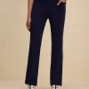 Nykd By Nykaa Iconic Cotton Flare Leggings with Pockets-NYAT503-Navy