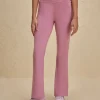 Nykd By Nykaa Iconic Cotton Flare Leggings with Pockets-NYAT503-Mauve