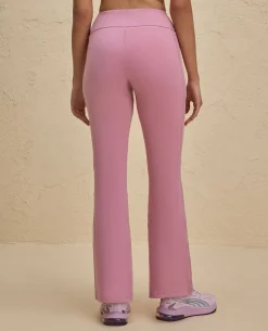 Nykd By Nykaa Iconic Cotton Flare Leggings with Pockets-NYAT503-Mauve