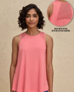 Nykd By Nykaa Quick Dry Longline Workout Tank Top -NYK032-Orange