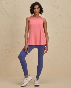 Nykd By Nykaa Quick Dry Longline Workout Tank Top -NYK032-Orange