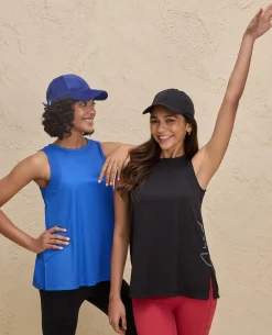 Nykd By Nykaa Quick Dry Stylised Tank Top Longline -NYK034-Jet Black
