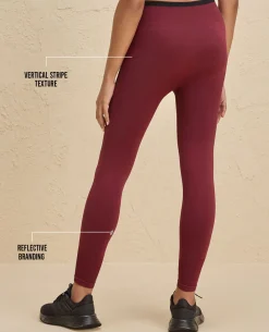 Nykd By Nykaa Seamfree Game Changer Booty Leggings -NYK406-Maroon