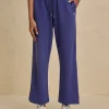 Nykd By Nykaa Summer Essential Comfort Cotton Terry Lounge Pants -NYLE606-Blue