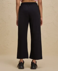 Nykd By Nykaa Summer Essential Comfort Cotton Terry Lounge Pants -NYLE606-Jet Black