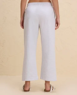 Nykd By Nykaa Summer Essential Comfort Cotton Terry Lounge Pants -NYLE606-Grey Melange