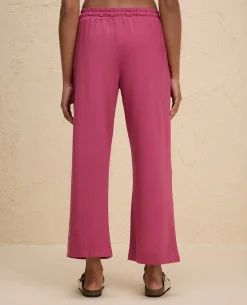 Nykd By Nykaa Summer Essential Comfort Cotton Terry Lounge Pants -NYLE606-Grape