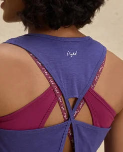 Nykd By Nykaa Summer Essential Cotton Slub Longline Tank -NYAT034-Blue