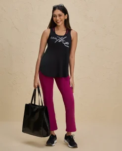 Nykd By Nykaa Summer Essential Cotton Slub Longline Tank -NYAT034-Jet Black