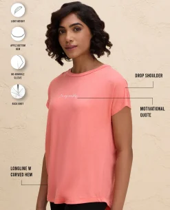 Nykd By Nykaa Super Stylish Back Knot Tee-NYAT279-Orange