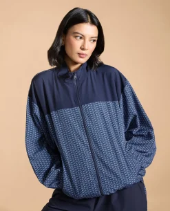 Oversized Printed Bomber Jacket