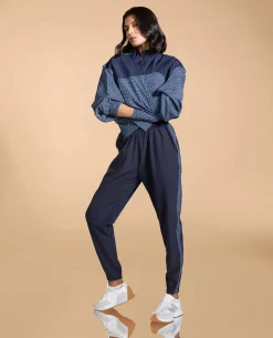 Printed Lightweight Tracks Navy
