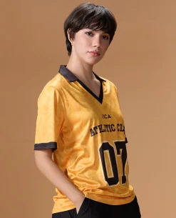 Quick-Dry Jersey For Sports & Gym Yellow