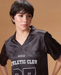 Quick-Dry Jersey For Sports & Gym Black