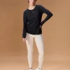 Regular Fit Basic Full Sleeve Top Black