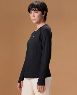 Regular Fit Basic Full Sleeve Top Black