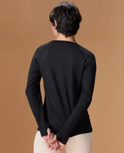 Regular Fit Basic Full Sleeve Top Black
