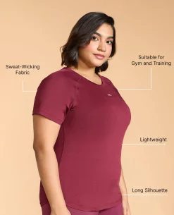 Regular Fit Basic Half Sleeves Top