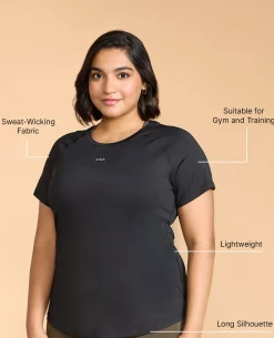 Regular Fit Basic Half Sleeves Top