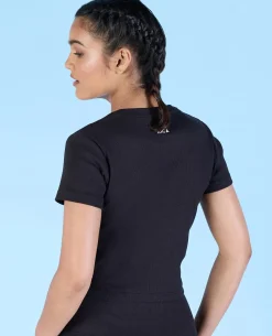 Ribbed Cotton Set Black