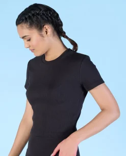 Ribbed Cotton Set Black