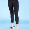Ribbed High Waisted Leggings Black