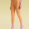 Ribbed High Waisted Leggings Yellow