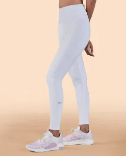 Ruched Waistband Leggings in Second SKN With Back Pocket