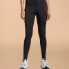 Ruched Waistband Leggings in Second SKN With Back Pocket