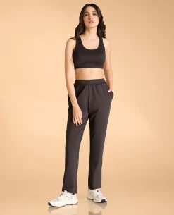 Second SKN Solid Workout Pants For Women
