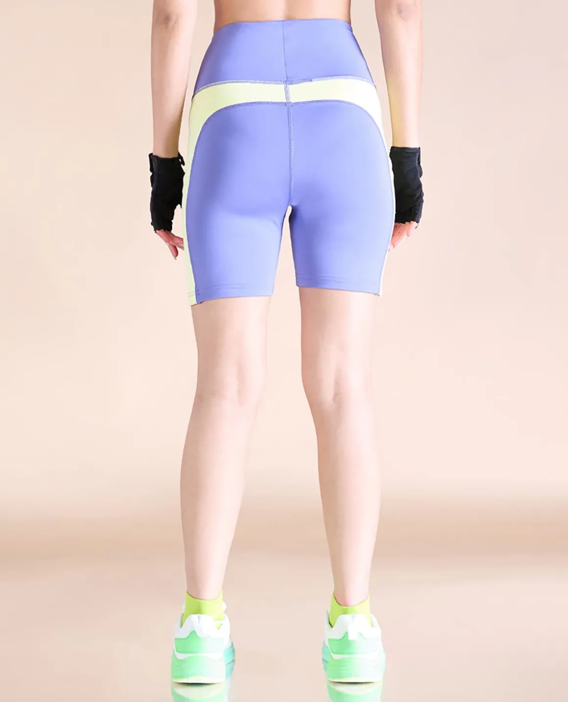 Second Skn Zip Sports Bra & Shorts - Purple