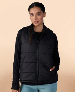 Sleeveless Puffer Jacket Black