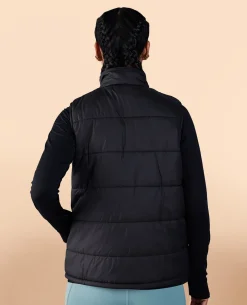 Sleeveless Puffer Jacket Black
