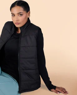 Sleeveless Puffer Jacket Black