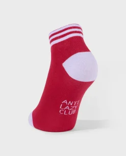 Soft Cotton Anti Lazy Club Crew Socks Pink