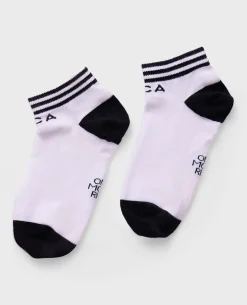 Soft Cotton One More Rep Crew Socks White