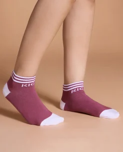 Soft Cotton One More Rep Crew Socks Tulipwood
