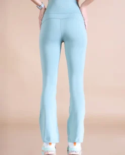 Strappy Bra & Flare Pant - Surf Green