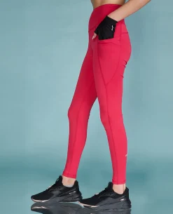Strappy Bra & Second Skin Leggings Set - Pink