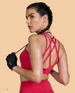 Strappy Sports Bra and Second SKN Booty Shorts