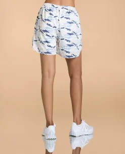 Stride Running Top and Shorts White