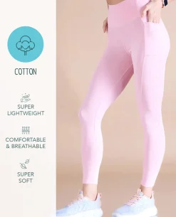 Women Cotton Stretchable Leggings with Pockets