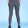 Women Cross Waist Mid Rise Leggings