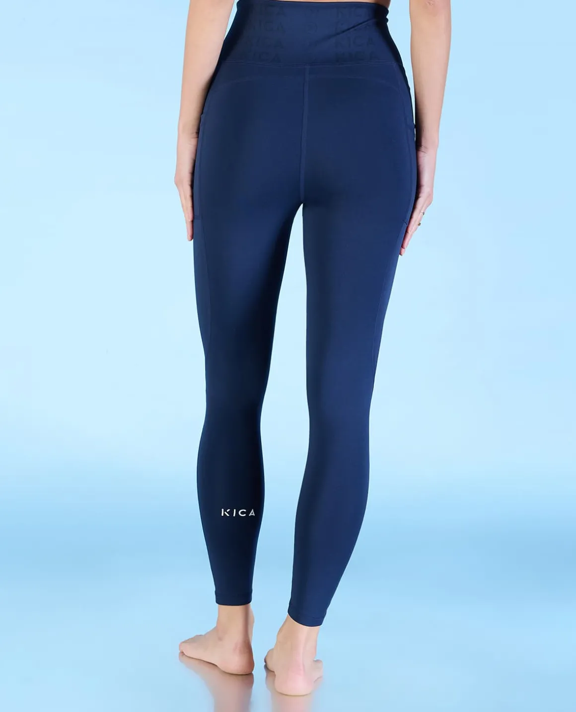 Women Cross Waist Mid Rise Leggings