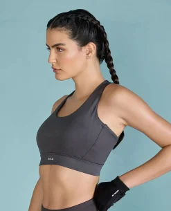 Women Fashionable Strappy Sports Bra with Removable Pads