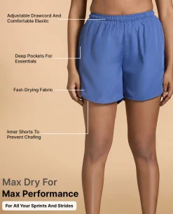 Women Running Stride Sports Shorts