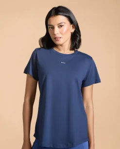 Women Solid Cotton Essential Hip Covering Top